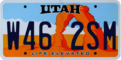 UT license plate W462SM