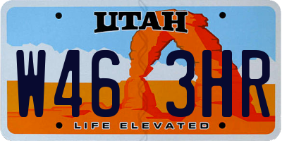UT license plate W463HR