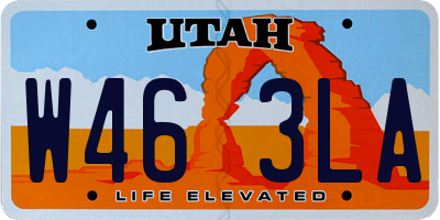 UT license plate W463LA