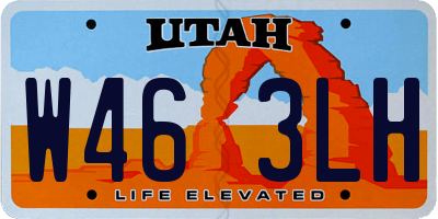 UT license plate W463LH