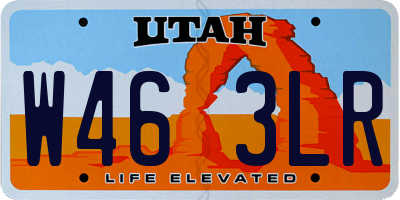 UT license plate W463LR