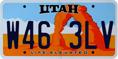 UT license plate W463LV
