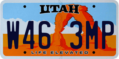 UT license plate W463MP