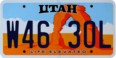 UT license plate W463OL