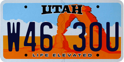 UT license plate W463OU