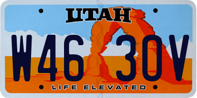 UT license plate W463OV