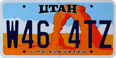 UT license plate W464TZ