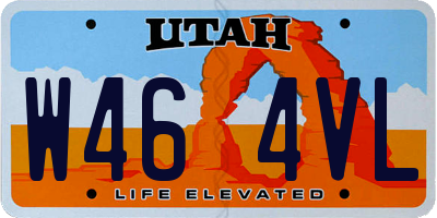 UT license plate W464VL