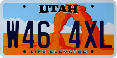 UT license plate W464XL