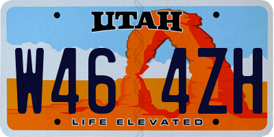 UT license plate W464ZH
