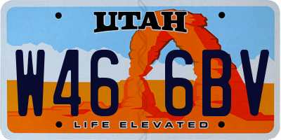 UT license plate W466BV