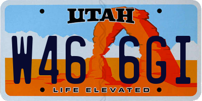 UT license plate W466GI