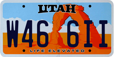 UT license plate W466II