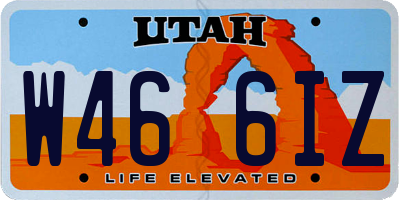 UT license plate W466IZ