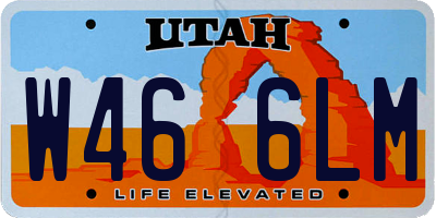 UT license plate W466LM