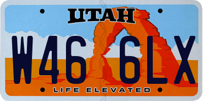 UT license plate W466LX