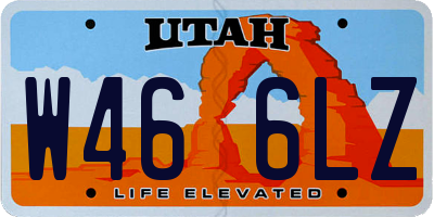 UT license plate W466LZ