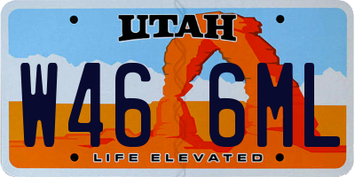 UT license plate W466ML