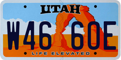 UT license plate W466OE