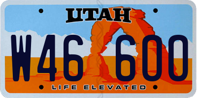 UT license plate W466OO