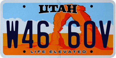 UT license plate W466OV