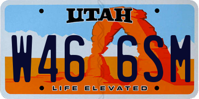 UT license plate W466SM