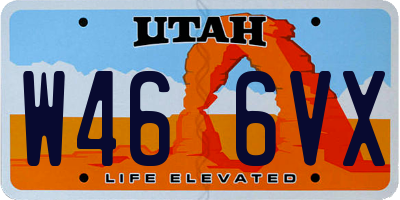 UT license plate W466VX