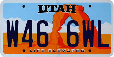 UT license plate W466WL