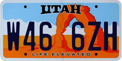 UT license plate W466ZH
