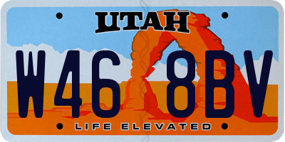 UT license plate W468BV