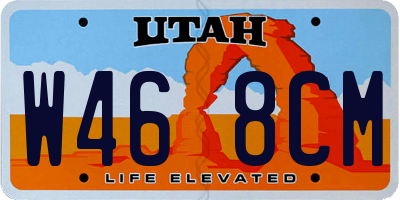 UT license plate W468CM