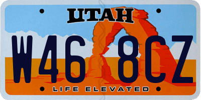 UT license plate W468CZ