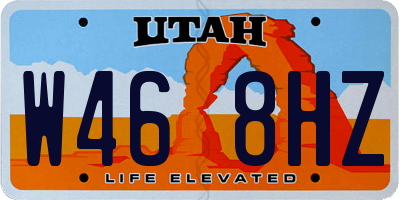 UT license plate W468HZ