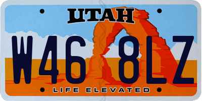 UT license plate W468LZ