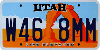 UT license plate W468MM