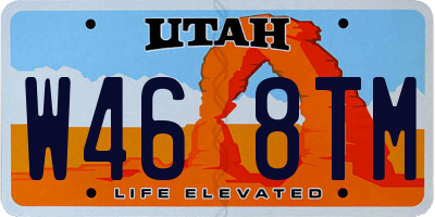 UT license plate W468TM