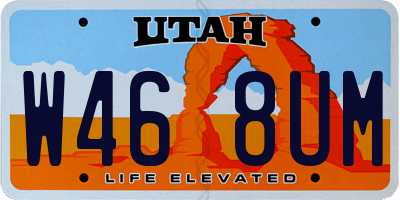 UT license plate W468UM