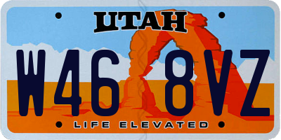 UT license plate W468VZ