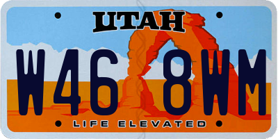 UT license plate W468WM