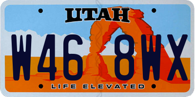 UT license plate W468WX