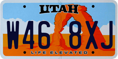 UT license plate W468XJ