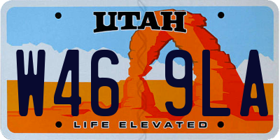 UT license plate W469LA