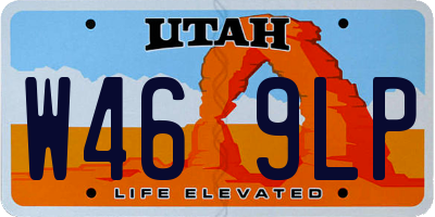 UT license plate W469LP