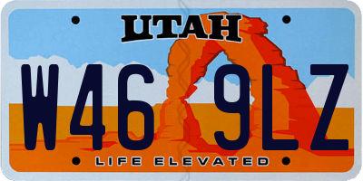 UT license plate W469LZ