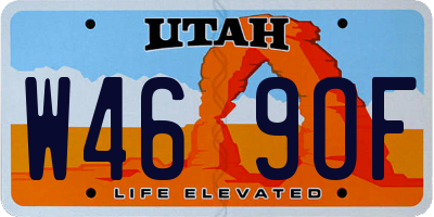 UT license plate W469OF