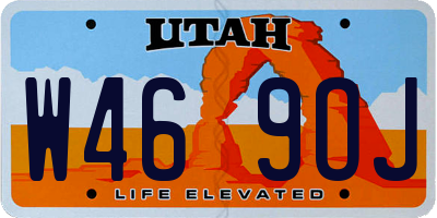 UT license plate W469OJ