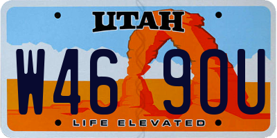 UT license plate W469OU