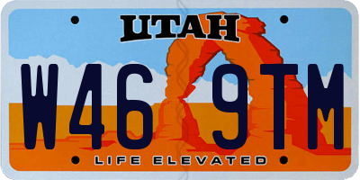 UT license plate W469TM