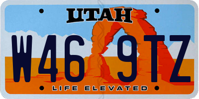 UT license plate W469TZ