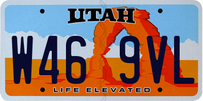 UT license plate W469VL